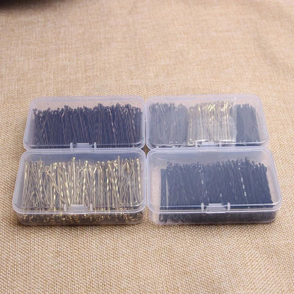 Juego de horquillas metálicas de 150 piezas para mujer – Pasadores y horquillas de peinado para bodas, peinados rizados y ondulados