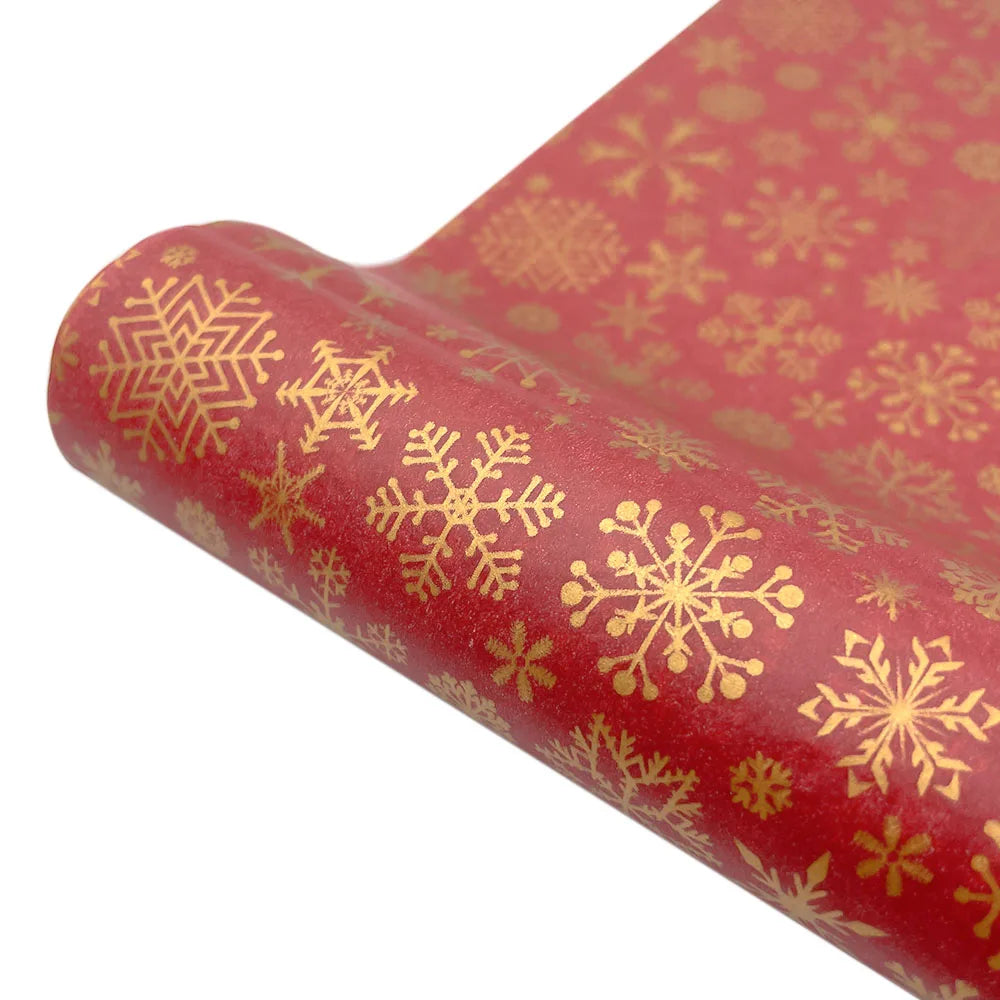 10PCS Christmas Snowflake Tissue Wrapping Paper – DIY Craft Paper for Gift Boxes, Flowers, Weddings, Festive Parties & Holiday Decor