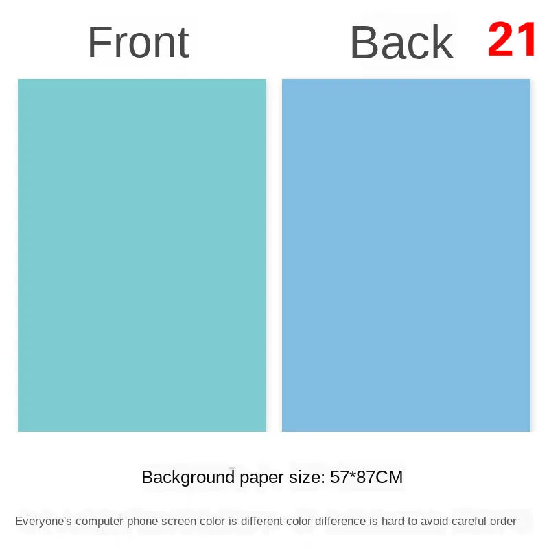 Tablero de fondo fotográfico de doble cara 57 × 87 cm – Fondo de color liso para fotografía de producto y recién nacido