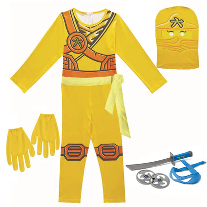Ninja Cosplay Costume – Anime Carnival Outfit for Boys (Ages 4–10), Fantasy Dress-Up Suit for Halloween & Party