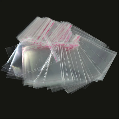 Transparent Self-Adhesive Plastic Bags – Resealable Clear Packaging Pouches for Jewelry, Pens, Candy, Cookies & Small Gift Items