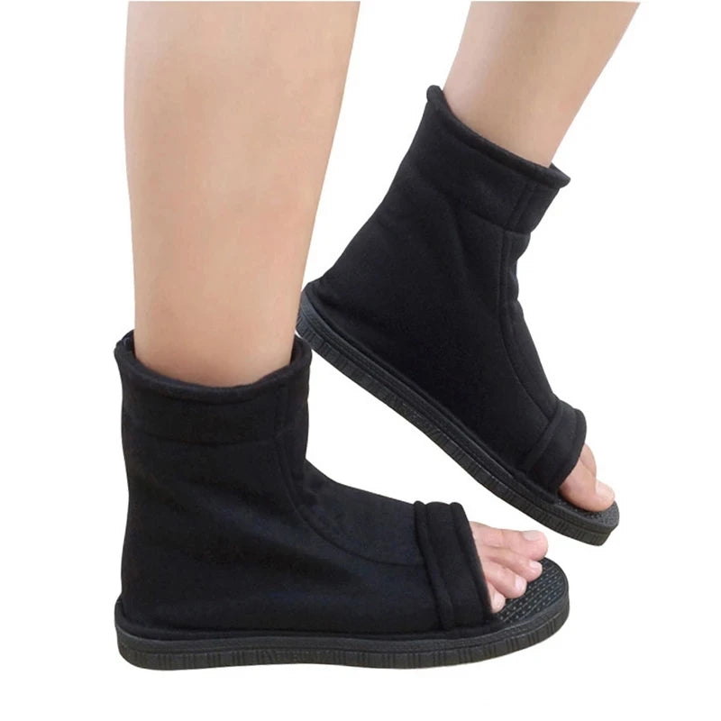 Anime Cosplay Shoes – Unisex Footwear | Black / Blue / White Soft Cotton Boots & Sandals (Halloween / Christmas / Party Costume)