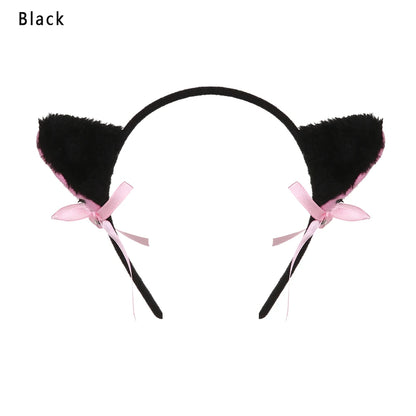 Cute Plush Cat Ear Hair Clips, Fluffy Sweet Lolita Anime Cosplay Hairpins, Kawaii Cartoon Animal Hair Accessories for Girls, Costume Parties, and Everyday Wear