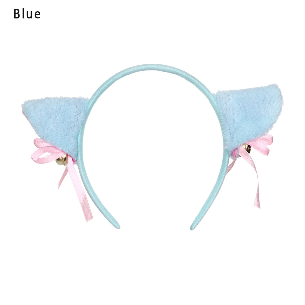 Cute Plush Cat Ear Hair Clips, Fluffy Sweet Lolita Anime Cosplay Hairpins, Kawaii Cartoon Animal Hair Accessories for Girls, Costume Parties, and Everyday Wear