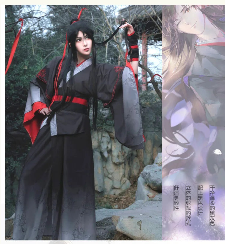 Wei Wuxian Inspired Cosplay Costume – Grandmaster of Demonic Cultivation Anime Roleplay Outfit for Men