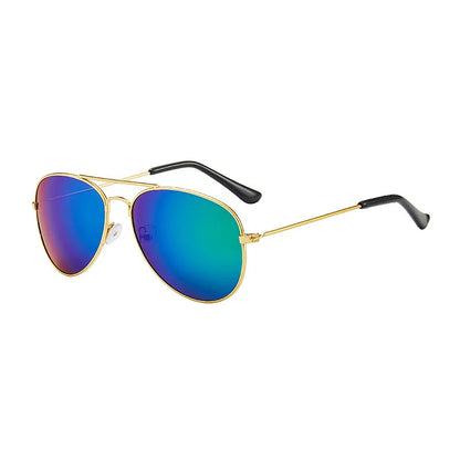 Kids' Pilot Sunglasses – Fashion Metal Frame Eyewear for Baby Boys & Girls, Classic Aviator-Style Outdoor Sun Glasses