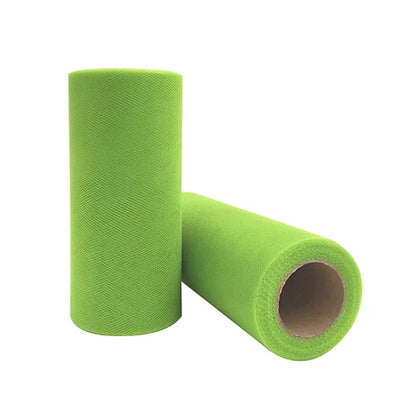25-Yard Tulle Fabric Roll – 15cm Organza Ribbon for Weddings, Baby Showers, Crafts & Party Decorations