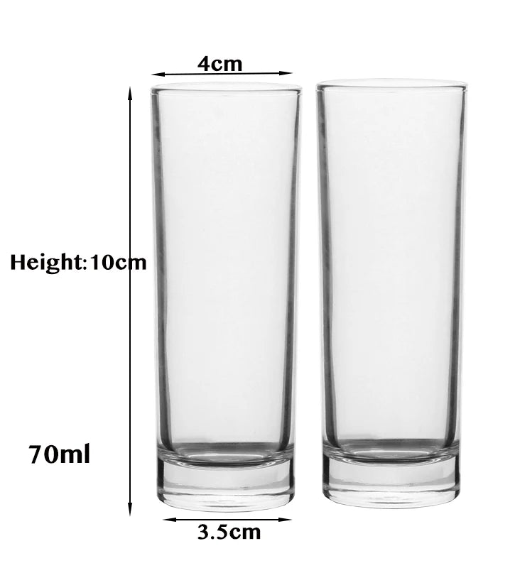 Wooden Acrylic Shot Glass Holder Rack, 6-Hole Single Row Wine Tasting Flight Tray, Shot Glass Display Stand, Bar Drink Serving Tray and Cup Storage Carrier