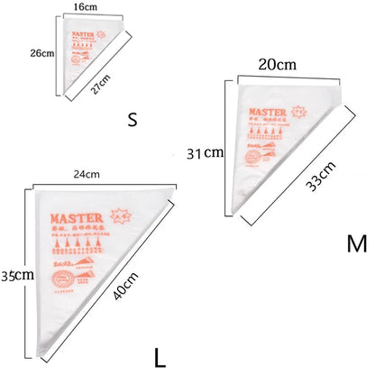 Poches à Douille Jetables – 20/50/100pcs Sacs à Glaçage pour Décoration de Gâteaux, Outils de Pochage Crème et Glaçage, Fournitures de Décoration Cupcakes & Desserts, Accessoires de Cuisson de Cuisine