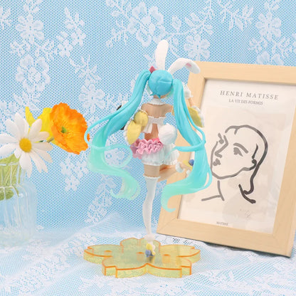 Hatsune Miku Anime Figure – Virtual Singer Manga Statue Figurine Model Toy for Desk Decoration, Cake Topper & Gift