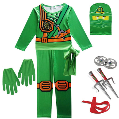 Ninja Cosplay Costume – Anime Carnival Outfit for Boys (Ages 4–10), Fantasy Dress-Up Suit for Halloween & Party