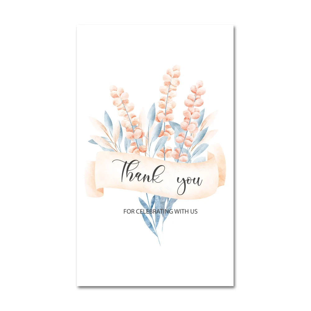30PCS Thank You for Supporting My Small Business Cards – Appreciation Greeting Cardstock for Sellers, Customers & Gift Orders