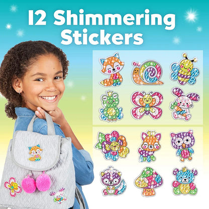 Kit de pegatinas de pintura de diamantes grandes de 12 piezas – Manualidades de mosaico de unicornio, animales y vida marina para niños