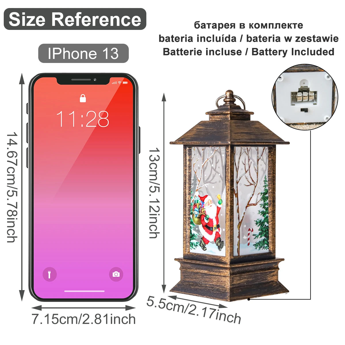 Christmas Lantern Light – Festive LED Home Decoration for Christmas Tree, Navidad Holiday Decor, Xmas Gifts & New Year 2026