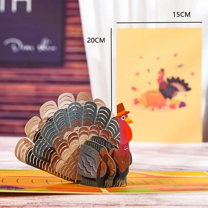 3D Pop-Up Thanksgiving Greeting Card – Thank You Card for Family, Friends, Appreciation & Holiday Wishes