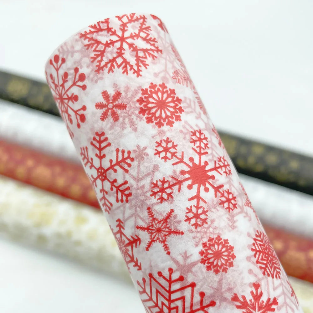 10PCS Christmas Snowflake Tissue Wrapping Paper – DIY Craft Paper for Gift Boxes, Flowers, Weddings, Festive Parties & Holiday Decor