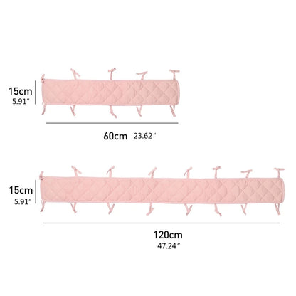 Protège-barreaux de lit en coton – Protection douce anti-morsure pour clôture de lit de bébé et barrière de sécurité