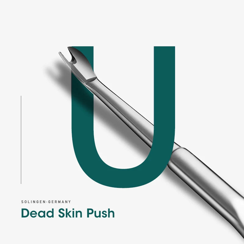 MR.GREEN Stainless Steel Cuticle Pusher & Cuticle Remover – Professional Nail Cleaner, Dead Skin Scraper & Manicure Tool