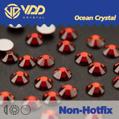 VDD AAAAA Diamantes de Imitación de Cristal de Fondo Plano – Piedras de Cristal Brillantes Sin Fijación en Caliente para Decoración de Uñas, Manualidades y Proyectos de Bricolaje