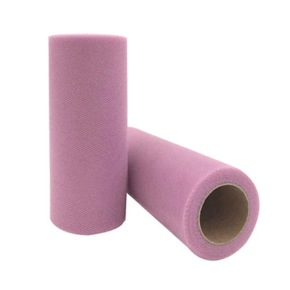 25-Yard Tulle Fabric Roll – 15cm Organza Ribbon for Weddings, Baby Showers, Crafts & Party Decorations