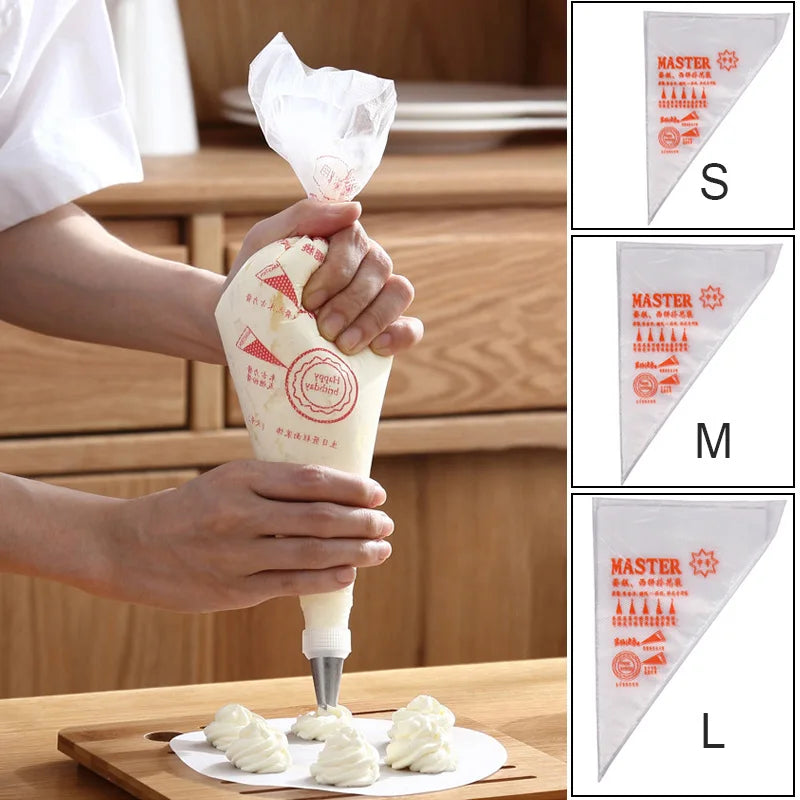 Poches à Douille Jetables – 20/50/100pcs Sacs à Glaçage pour Décoration de Gâteaux, Outils de Pochage Crème et Glaçage, Fournitures de Décoration Cupcakes & Desserts, Accessoires de Cuisson de Cuisine