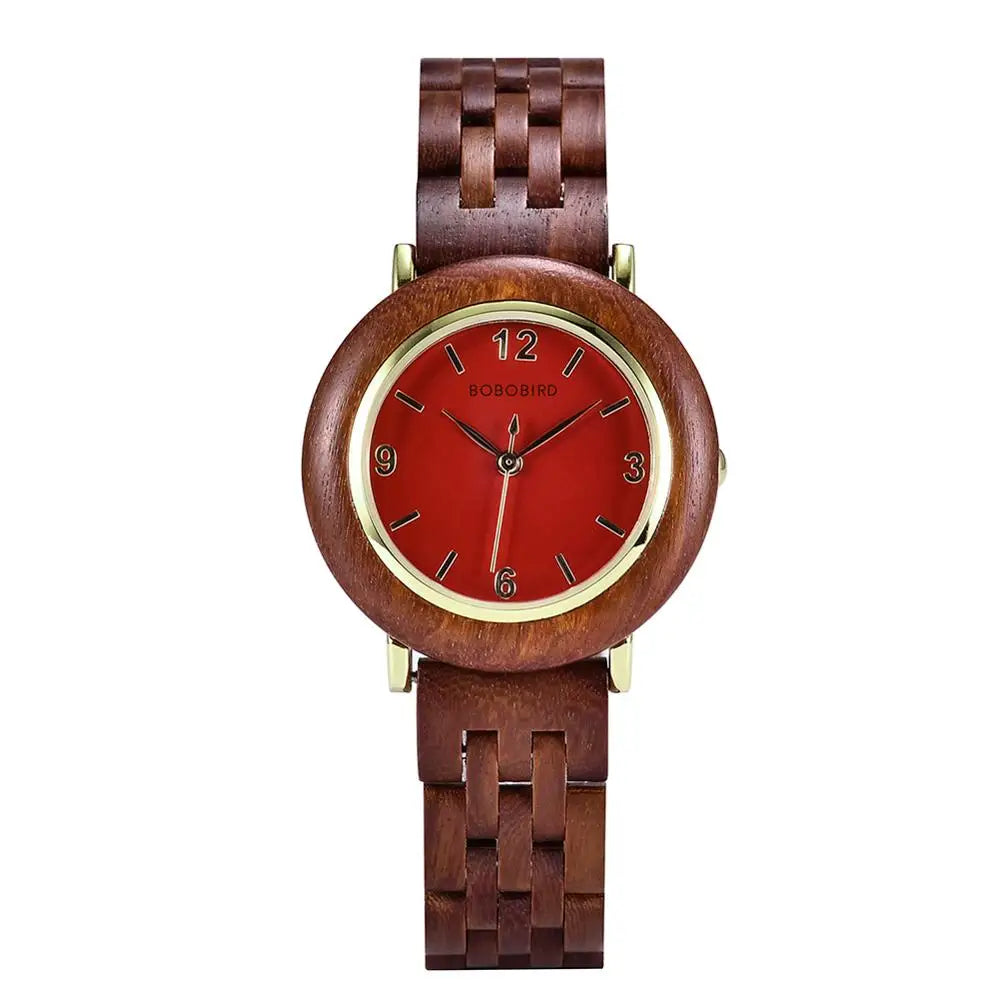 BOBO BIRD Women’s Wooden Wristwatch – Lightweight Natural Wood Watch, Elegant Ladies’ Clock & Anniversary Gift for Her