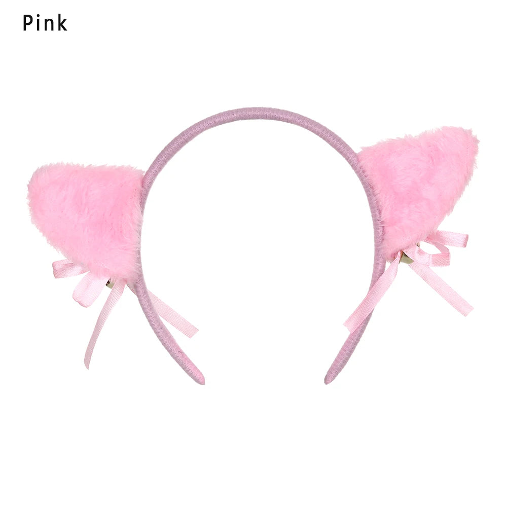 Cute Plush Cat Ear Hair Clips, Fluffy Sweet Lolita Anime Cosplay Hairpins, Kawaii Cartoon Animal Hair Accessories for Girls, Costume Parties, and Everyday Wear