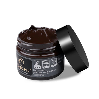 Leather Repair Kit for Car Seats & Furniture – Liquid Leather Recoloring Balm for Scratches, Cracks, Tears & Restoration