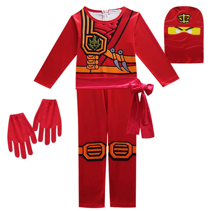 Ninja Cosplay Costume – Anime Carnival Outfit for Boys (Ages 4–10), Fantasy Dress-Up Suit for Halloween & Party