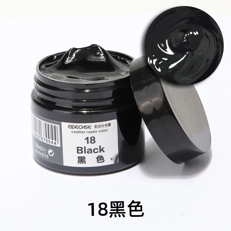 Leather Repair Kit for Car Seats & Furniture – Liquid Leather Recoloring Balm for Scratches, Cracks, Tears & Restoration