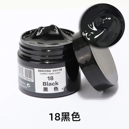 Leather Repair Kit for Car Seats & Furniture – Liquid Leather Recoloring Balm for Scratches, Cracks, Tears & Restoration