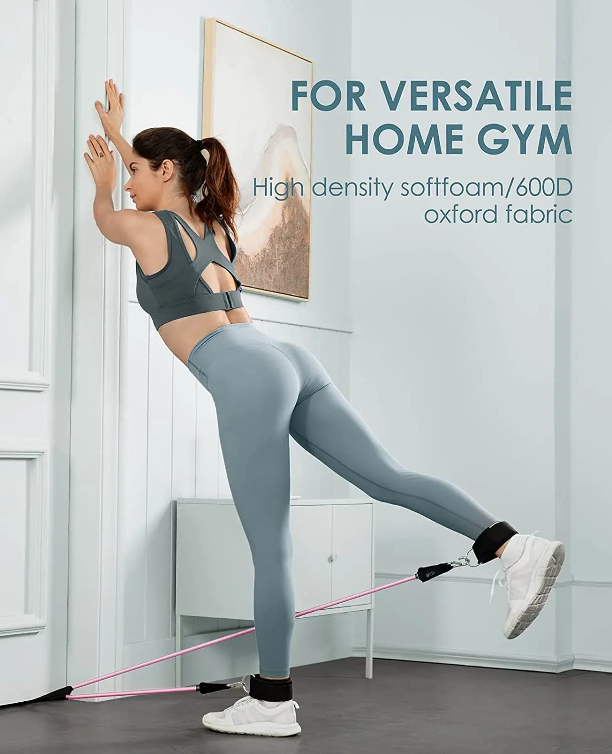 Juego de Bandas de Resistencia para Barra de Ejercicio – Expansor de Cuerda para Pilates y Yoga para Entrenamiento de Fuerza, Fisicoculturismo, Gimnasio en Casa y Ejercicios de Fitness