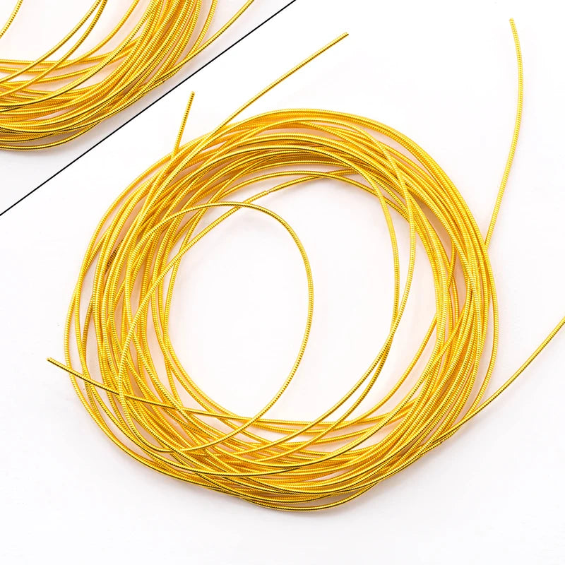 Fil de broderie de lingots de cuivre de 10 g – Fil de lingots français rigide pour le cannetille, la broderie d'insignes, la fabrication de bijoux et les loisirs créatifs