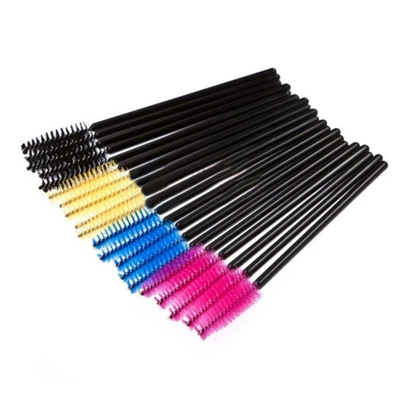 5/50 brosses à cils – Brosses à mascara jetables, outils d'extension de faux cils, brosses applicateurs de type goupillon pour le maquillage, la beauté et les cosmétiques