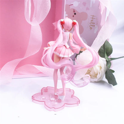 Hatsune Miku Anime Figure – Virtual Singer Manga Statue Figurine Model Toy for Desk Decoration, Cake Topper & Gift