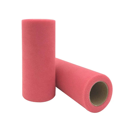 25-Yard Tulle Fabric Roll – 15cm Organza Ribbon for Weddings, Baby Showers, Crafts & Party Decorations