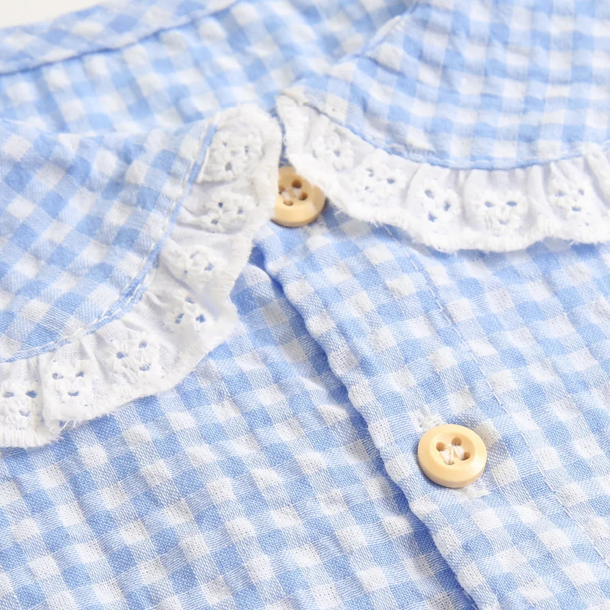 Sanlutoz Body de algodón de verano para bebé – Pelele sin mangas a cuadros de princesa para recién nacidas y bebés pequeñas