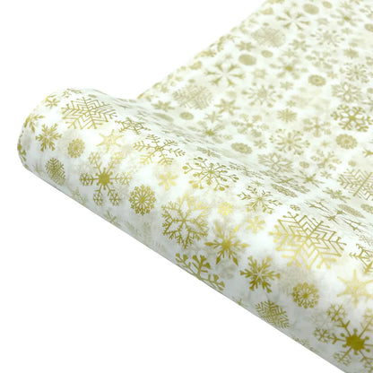 10PCS Christmas Snowflake Tissue Wrapping Paper – DIY Craft Paper for Gift Boxes, Flowers, Weddings, Festive Parties & Holiday Decor