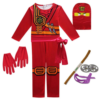 Ninja Cosplay Costume – Anime Carnival Outfit for Boys (Ages 4–10), Fantasy Dress-Up Suit for Halloween & Party