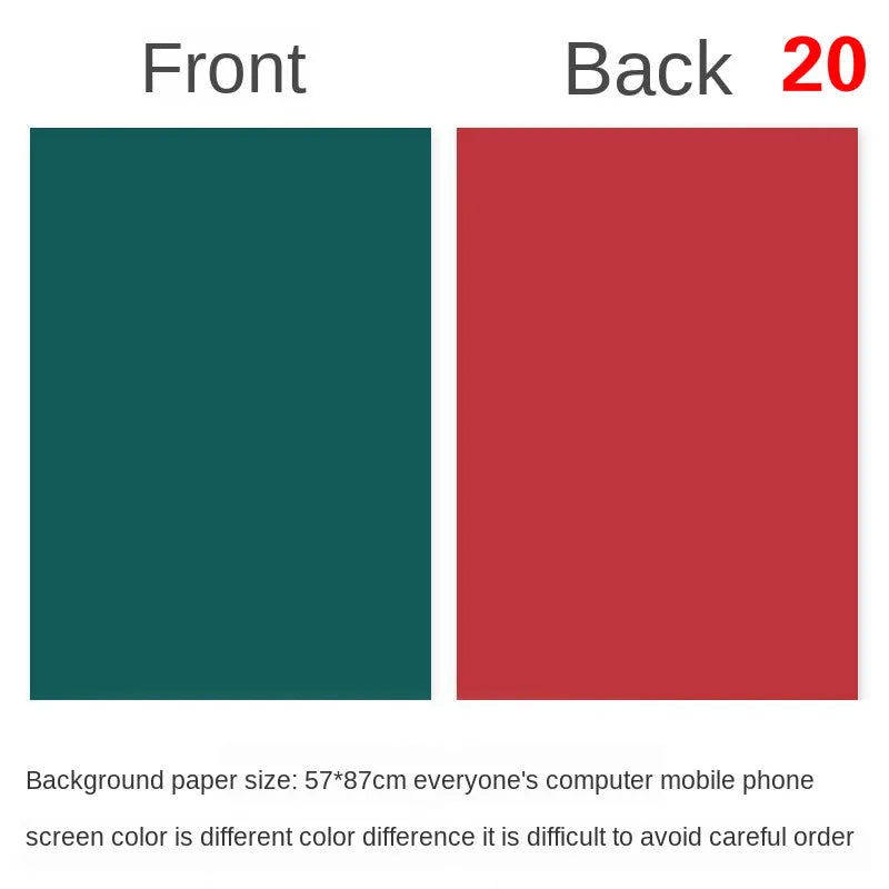 Tablero de fondo fotográfico de doble cara 57 × 87 cm – Fondo de color liso para fotografía de producto y recién nacido