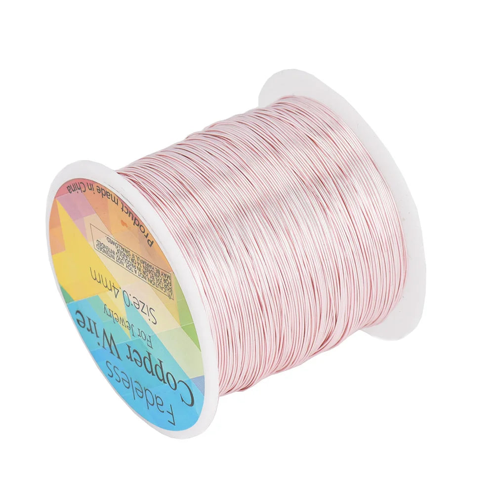 Alambre de Cobre para Joyería Resistente al Deslustre (0.3mm, 0.4mm y 0.5mm) – Alambre para Cuentas de Manualidades para Fabricación de Joyas y Artesanías DIY