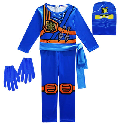 Ninja Cosplay Costume – Anime Carnival Outfit for Boys (Ages 4–10), Fantasy Dress-Up Suit for Halloween & Party