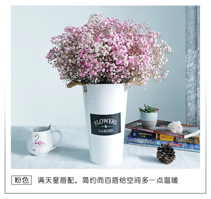 Flores de Paniculata Secas Naturales de 40-50cm – Ramo de Gypsophila Paniculata para Decoración de Bodas, Regalos y Decoración Floral del Hogar