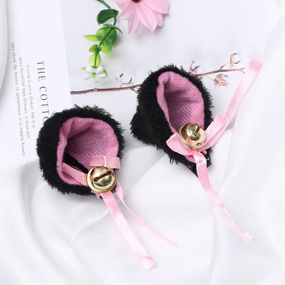 Cute Plush Cat Ear Hair Clips, Fluffy Sweet Lolita Anime Cosplay Hairpins, Kawaii Cartoon Animal Hair Accessories for Girls, Costume Parties, and Everyday Wear