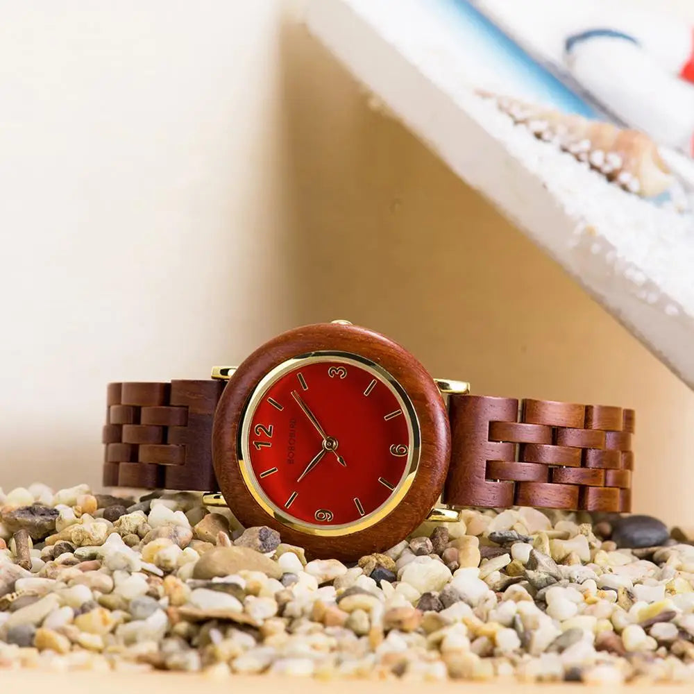 BOBO BIRD Women’s Wooden Wristwatch – Lightweight Natural Wood Watch, Elegant Ladies’ Clock & Anniversary Gift for Her