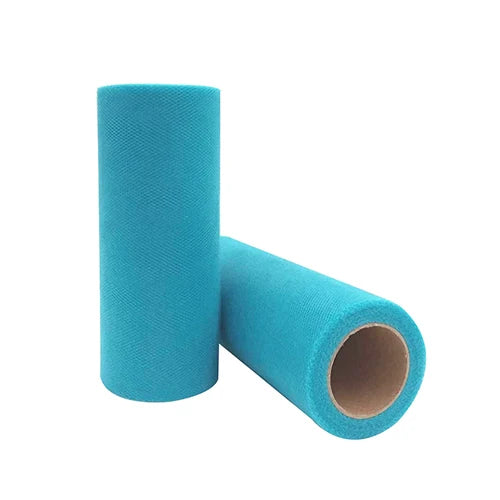 25-Yard Tulle Fabric Roll – 15cm Organza Ribbon for Weddings, Baby Showers, Crafts & Party Decorations