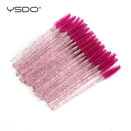 5/50 brosses à cils – Brosses à mascara jetables, outils d'extension de faux cils, brosses applicateurs de type goupillon pour le maquillage, la beauté et les cosmétiques