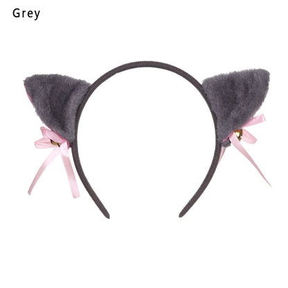 Cute Plush Cat Ear Hair Clips, Fluffy Sweet Lolita Anime Cosplay Hairpins, Kawaii Cartoon Animal Hair Accessories for Girls, Costume Parties, and Everyday Wear
