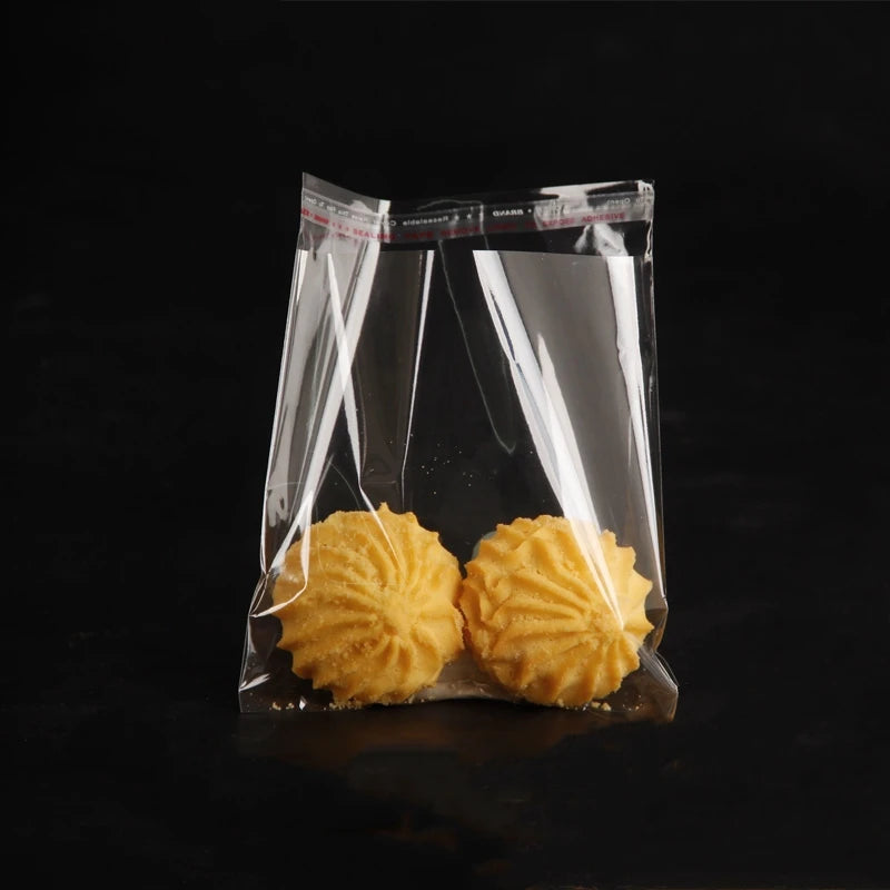 Transparent Self-Adhesive Plastic Bags – Resealable Clear Packaging Pouches for Jewelry, Pens, Candy, Cookies & Small Gift Items