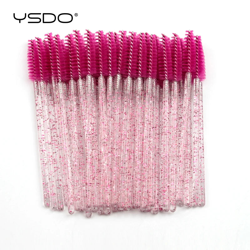 5/50 brosses à cils – Brosses à mascara jetables, outils d'extension de faux cils, brosses applicateurs de type goupillon pour le maquillage, la beauté et les cosmétiques